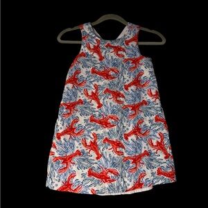 Tommy Bahama Kids Red and Blue Lobster Dress